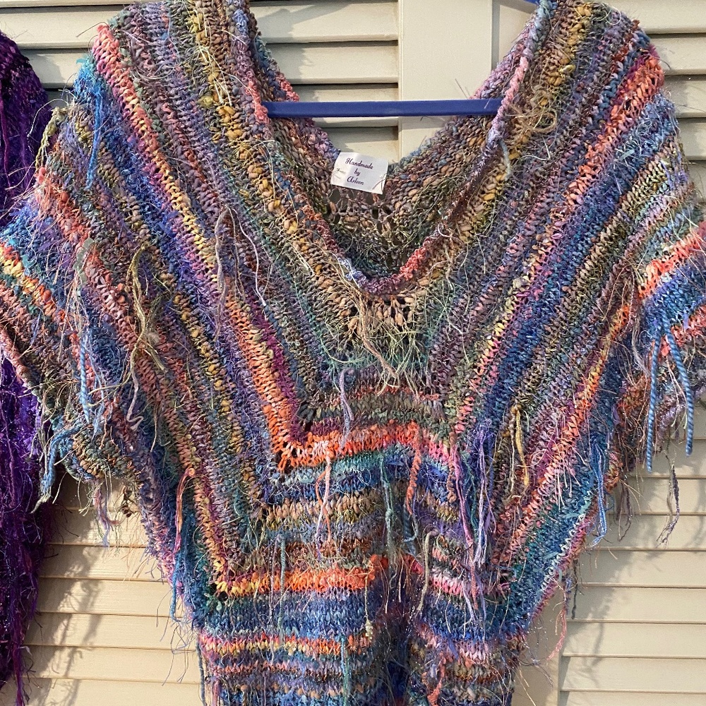 Hand Knit Crop Sweater